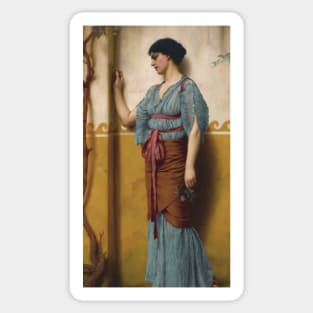 The Trysting Place by John William Godward Sticker